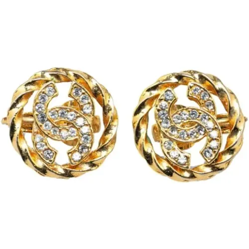 Pre-owned Jewellery, female, , Size: ONE SIZE Pre-owned Metal earrings - Chanel Vintage - Modalova