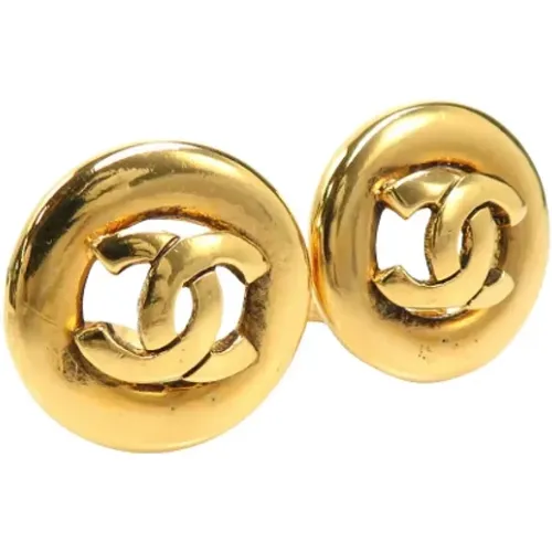 Pre-owned Jewellery, female, , Size: ONE SIZE Pre-owned Metal earrings - Chanel Vintage - Modalova