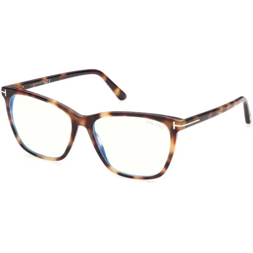 Glasses, unisex, , Size: ONE SIZE Square Tortoiseshell Glasses - Tom Ford - Modalova