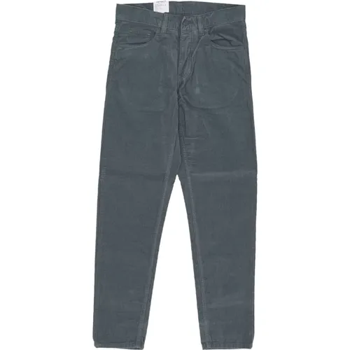 Straight Jeans, male, , Size: W29 Velvet Long Trousers with Regular Fit - Carhartt WIP - Modalova