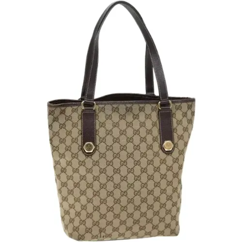 Pre-owned Tote Bags, female, , Size: ONE SIZE Pre-owned Canvas totes - Gucci Vintage - Modalova