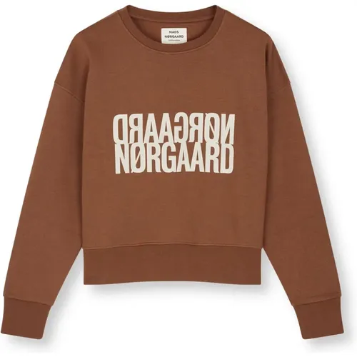 Brauner Sweatshirt Tilvina 203747 , Damen, Größe: M - Mads Nørgaard - Modalova