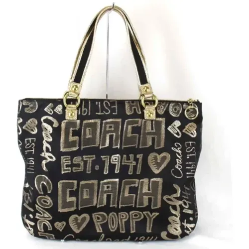 Pre-owned Tote Bags, female, , Size: ONE SIZE Pre-owned Canvas handbags - Coach Pre-owned - Modalova