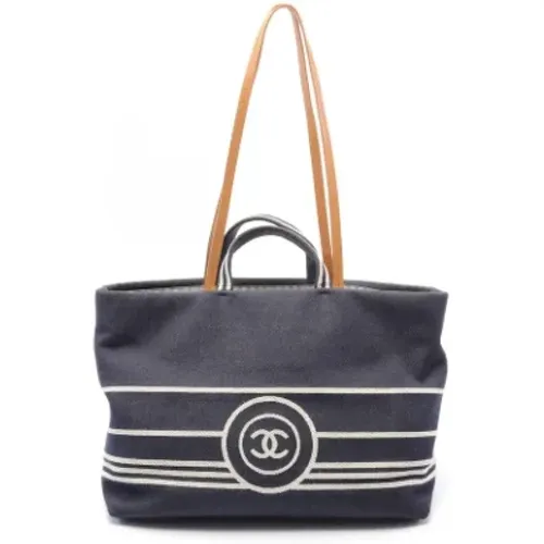 Pre-owned Tote Bags, female, , Size: ONE SIZE Pre-owned Denim chanel-bags - Chanel Vintage - Modalova