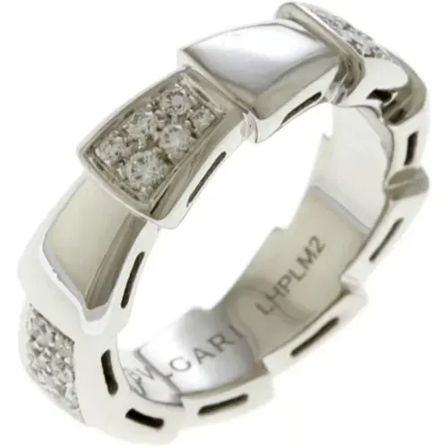 Pre-owned Jewellery, female, , Size: ONE SIZE Pre-owned White Gold rings - Bvlgari Vintage - Modalova