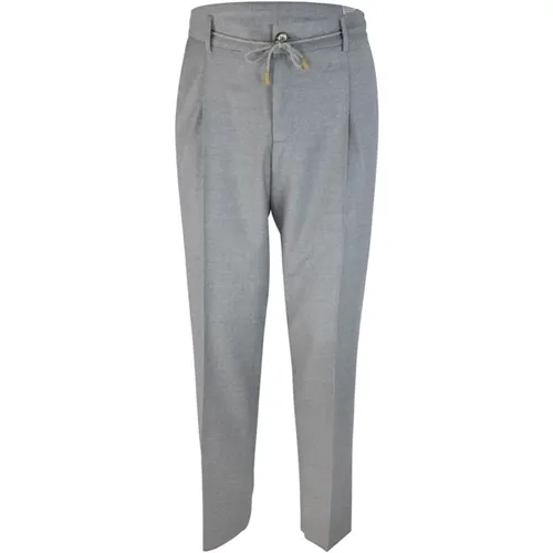 Grey Chino Trousers with Pockets , male, Sizes: S, L, XL - Lubiam - Modalova