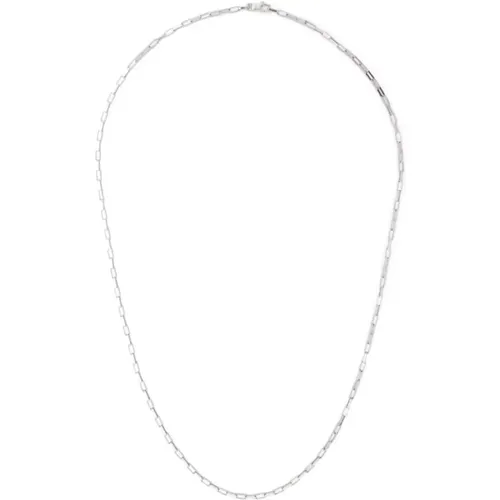 Necklaces, male, , Size: ONE SIZE Sterling Silver Cable-Link Chain Necklace - Tom Wood - Modalova