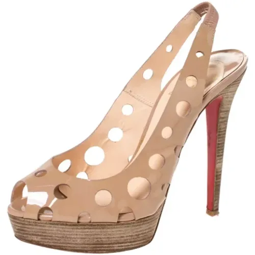 Pre-owned Leather sandals , female, Sizes: 6 UK - Christian Louboutin Pre-owned - Modalova