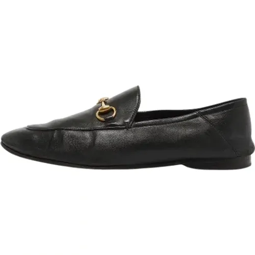 Pre-owned Leather flats , male, Sizes: 8 1/2 UK - Gucci Vintage - Modalova