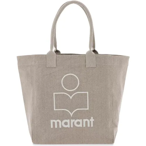 Logo Yenky Tote Bag mit Kontrastierender Stickerei , Damen, Größe: ONE Size - Isabel marant - Modalova