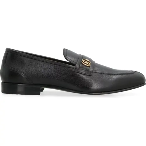 Körniges Leder Loafers , Herren, Größe: 40 EU - Bally - Modalova