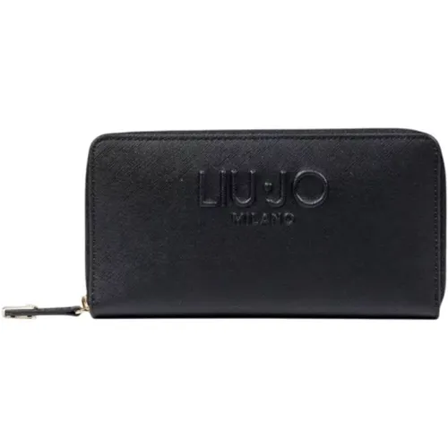 Wallets & Cardholders, female, , Size: ONE SIZE Chic Zip-Around Wallet with Compartments - Liu Jo - Modalova