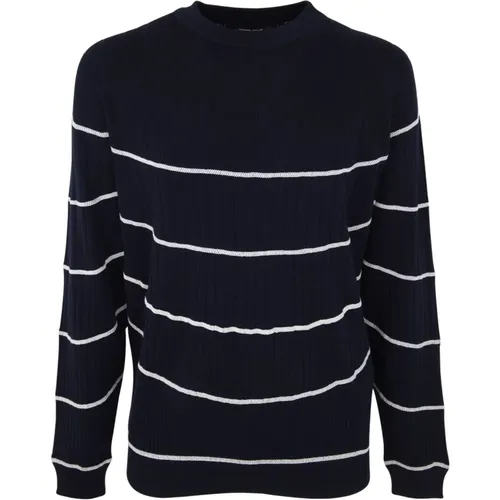 Striped Pullover , male, Sizes: XL - Giorgio Armani - Modalova