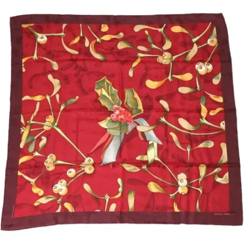 Pre-owned Scarves, female, , Size: ONE SIZE Pre-owned Silk scarves - Hermès Vintage - Modalova