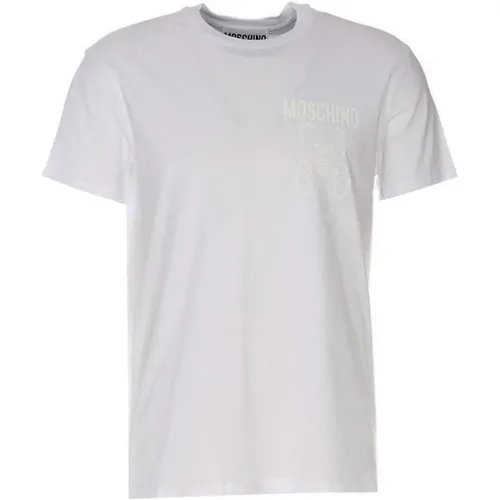 T-Shirts, male, , Size: XL Light Natural T-shirt - Moschino - Modalova