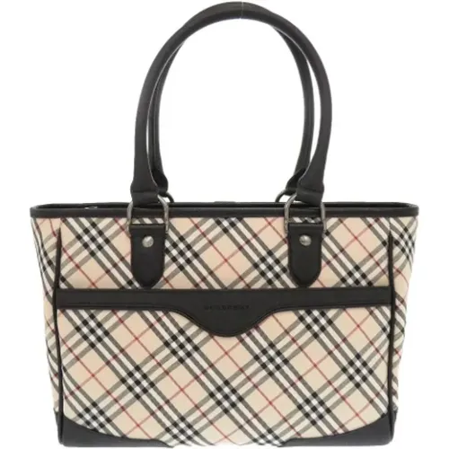 Pre-owned Tote Bags, female, , Size: ONE SIZE Pre-owned Canvas handbags - Burberry Vintage - Modalova