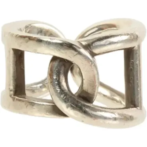 Pre-owned Silver rings , female, Sizes: ONE SIZE - Hermès Vintage - Modalova