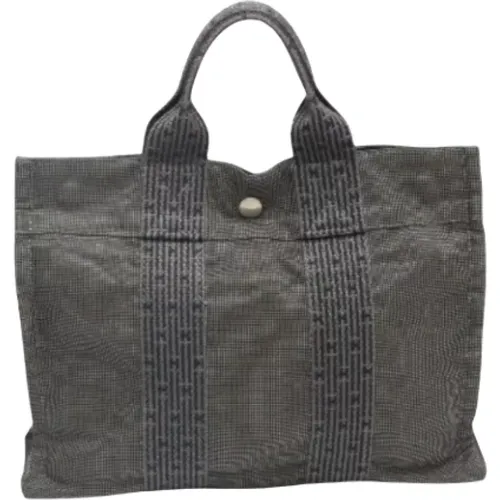 Pre-owned Tote Bags, female, , Size: ONE SIZE Pre-owned Canvas handbags - Hermès Vintage - Modalova