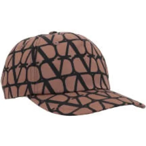 Caps, male, , Size: 57 CM Iconographe Silk Baseball Cap - Valentino Garavani - Modalova