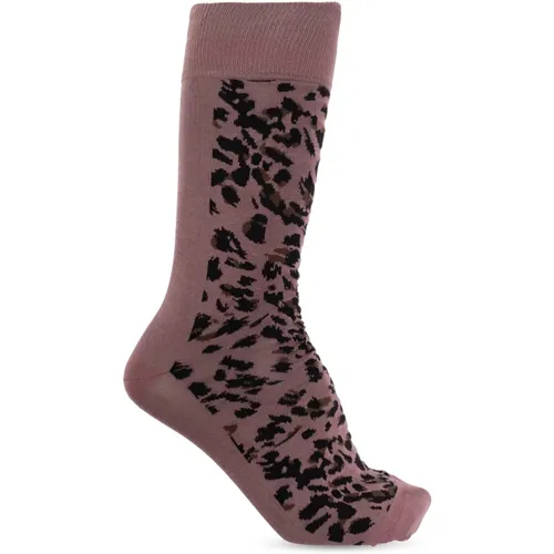 Socks, male, , Size: ONE SIZE Cotton socks with animal motif - Paul Smith - Modalova