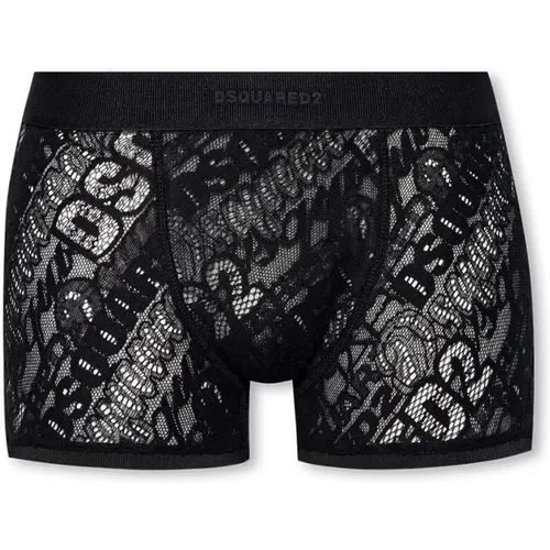 Bottoms, male, , Size: XS Lace boxers - Dsquared2 - Modalova