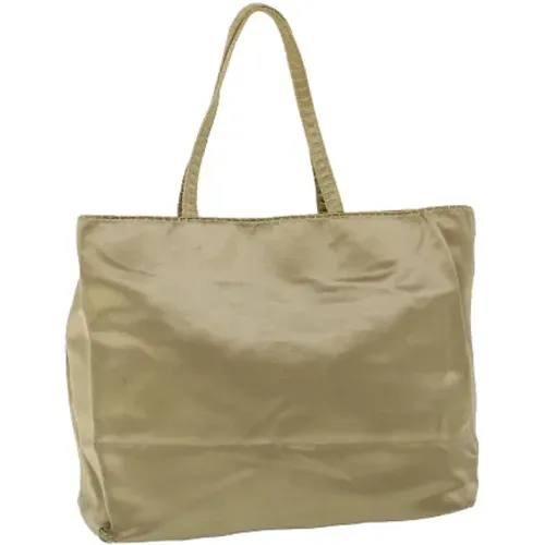 Pre-owned Tote Bags, female, , Size: ONE SIZE Pre-owned Satin prada-bags - Prada Vintage - Modalova