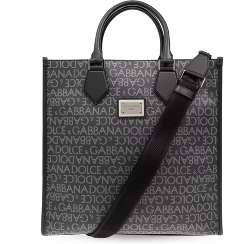 Shopper-Tasche mit Monogramm - Dolce & Gabbana - Modalova