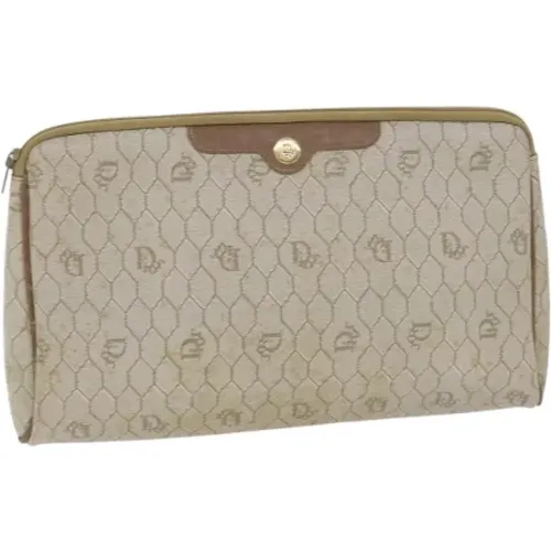 Pre-owned Clutches, female, , Size: ONE SIZE Pre-owned Canvas clutches - Dior Vintage - Modalova