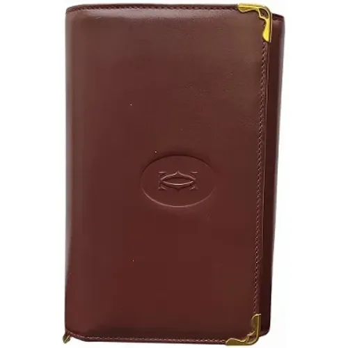 Pre-owned Wallets, female, , Size: ONE SIZE Pre-owned Leather wallets - Cartier Vintage - Modalova