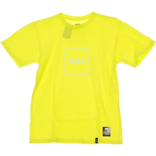 Essentials Box Logo T-Shirt , Herren, Größe: S - HUF - Modalova
