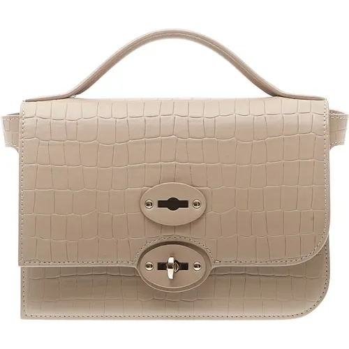 Luxurious Leather Handbag , female, Sizes: ONE SIZE - Zanellato - Modalova