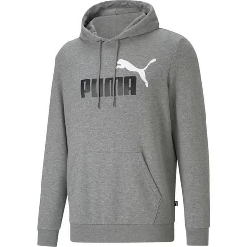 Hoodie Ess+ Big Logo Kapuzensweatshirt , Herren, Größe: XL - Puma - Modalova