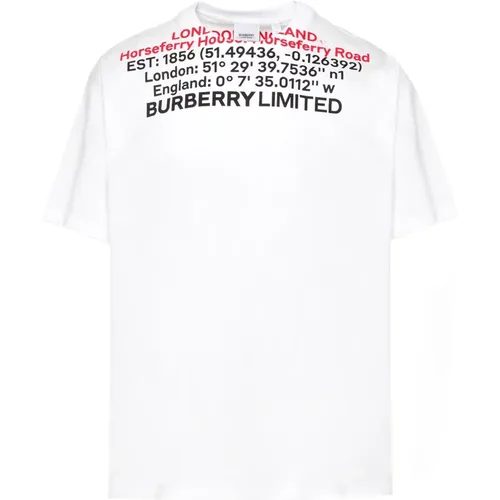 Printed T-Shirt - Regular Fit , male, Sizes: XL - Burberry - Modalova