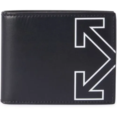 Wallets & Cardholders, male, , Size: ONE SIZE Heritage Wallet with Arrow Motif - Off White - Modalova