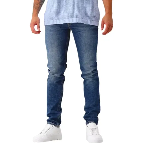 Blaue Getönte Jeans , Herren, Größe: W31 L34 - Won Hundred - Modalova