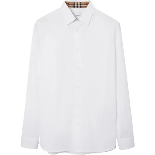Buttoned Long Sleeve Shirt , male, Sizes: XL, M, S, L, 2XL - Burberry - Modalova