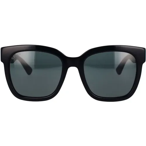 Modische Glitzernde Rechteckige Sonnenbrille , Damen, Größe: 54 MM - Gucci - Modalova