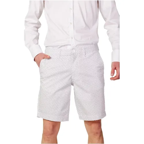 Casual Shorts, male, , Size: ONE SIZE Cotton Bermuda Shorts Mens Collection - Armani Exchange - Modalova