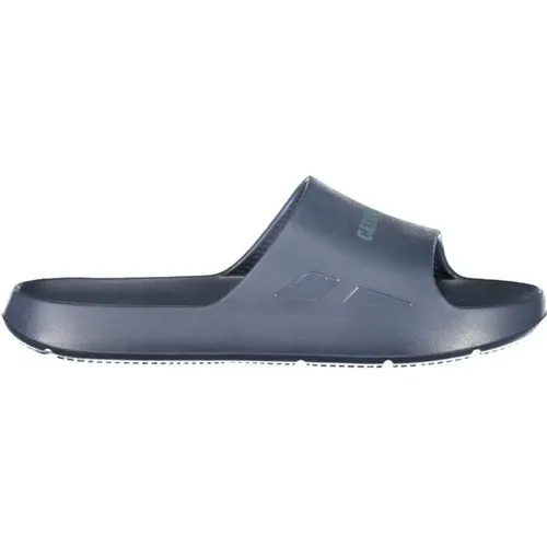 Blaue Polyethylen-Sandalen mit Logo-Druck , Herren, Größe: 41 EU - Carrera - Modalova