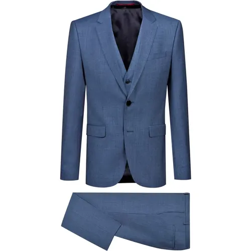 Suit Sets, male, , Size: XL Suit with extra slim fit vest Astian / Hets184V1 - 50405359 - Hugo Boss - Modalova