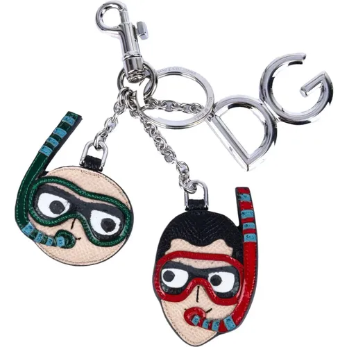 Keyrings, male, , Size: ONE SIZE Designer Diver Key Holder - Dolce & Gabbana - Modalova