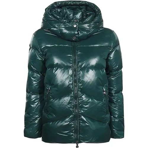 Down Jackets, female, , Size: 2XS Down Jacket with Hood and Zip - Pyrenex - Modalova