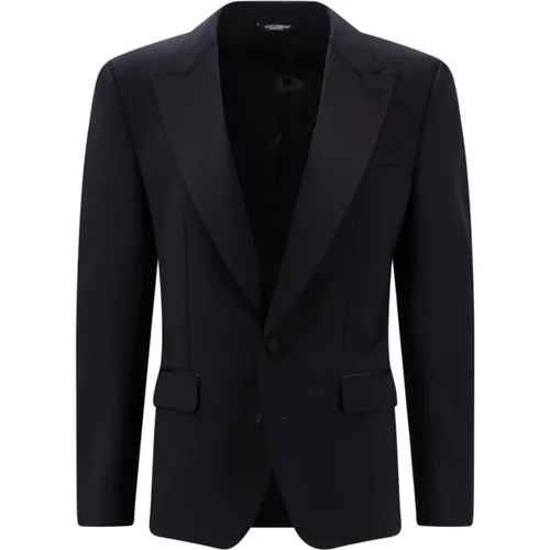 Blazers, male, , Size: M Ss23 Men`s Clothing Blazer - Dolce & Gabbana - Modalova