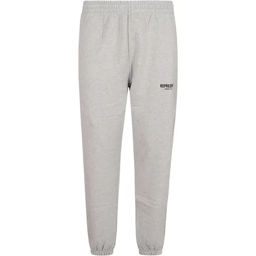 Sweatpants, male, , Size: XL Grey Cotton Trousers Aw24 - Represent - Modalova