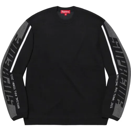 Limitierte Auflage Streifen Pullover Schwarz - Supreme - Modalova