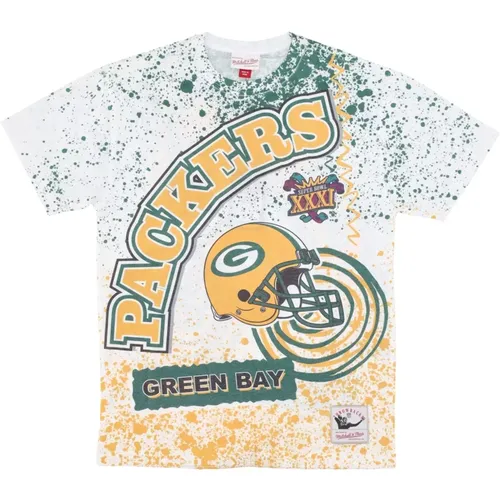 T-Shirts, male, , Size: S Green Bay Packers Sublimated Tee - Mitchell & Ness - Modalova