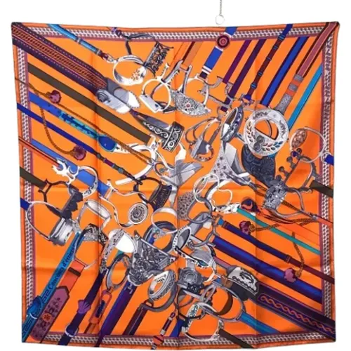 Pre-owned Scarves, female, , Size: ONE SIZE Pre-owned Fabric scarves - Hermès Vintage - Modalova