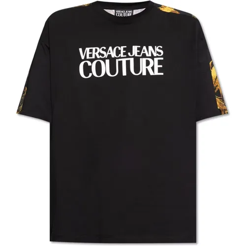 Printed T-shirt , male, Sizes: M, XS, L, XL, S - Versace Jeans Couture - Modalova