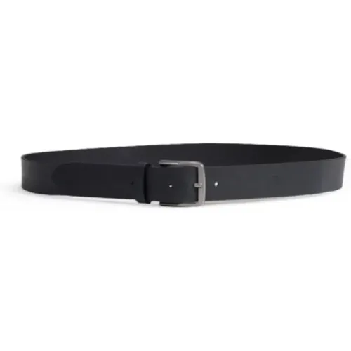 Belts, male, , Size: 95 CM Leather Belt with Buckle - Calvin Klein Jeans - Modalova