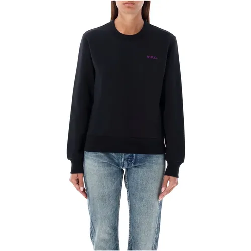 Purple Knitwear Boxy Sweatshirt , female, Sizes: M, L - A.p.c. - Modalova